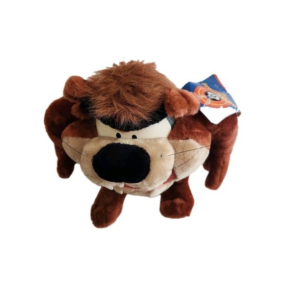 Looney Tunes 1997 NWT Tasmanian Devil Vintage Plush Toy Warner Bros - Picture 4 of 13